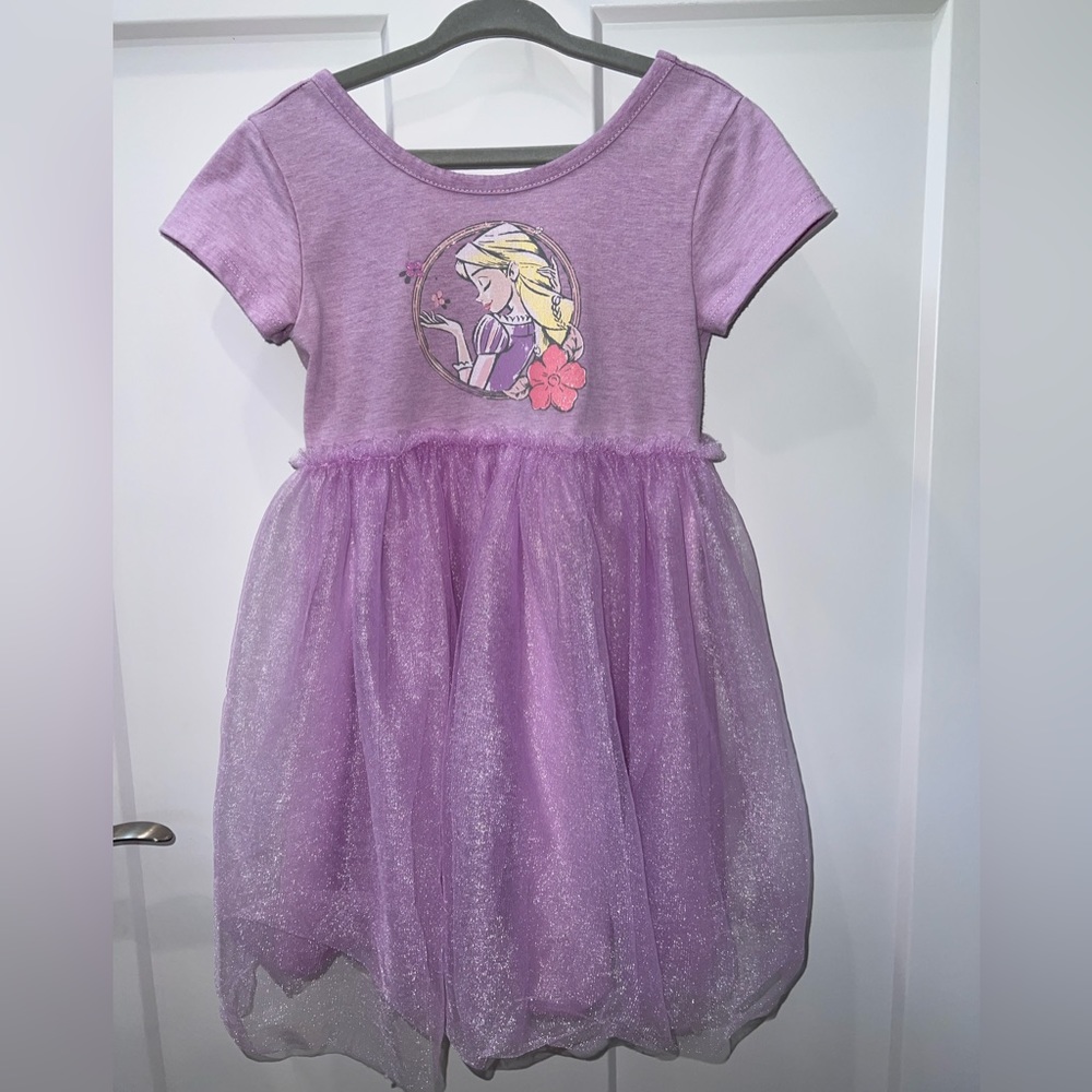 EUC Disney Princess Rapunzel Tulle Dress (4T)